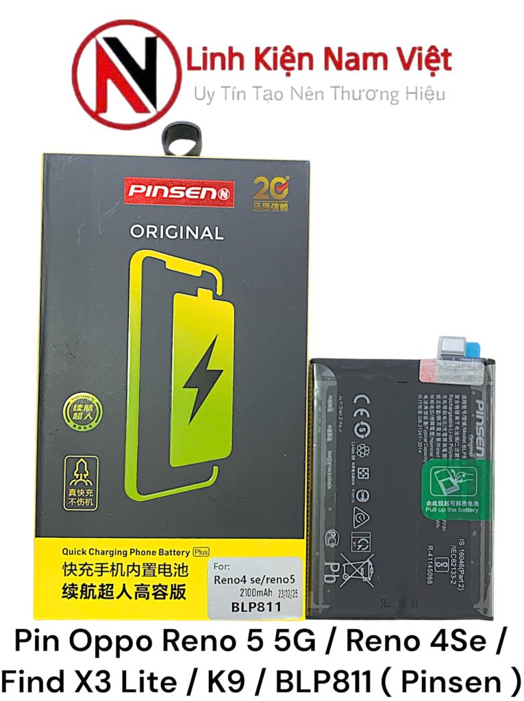 Pin Oppo Reno 5 5G / Reno 4Se / Find X3 Lite / K9 / BLP811 ( Pinsen )