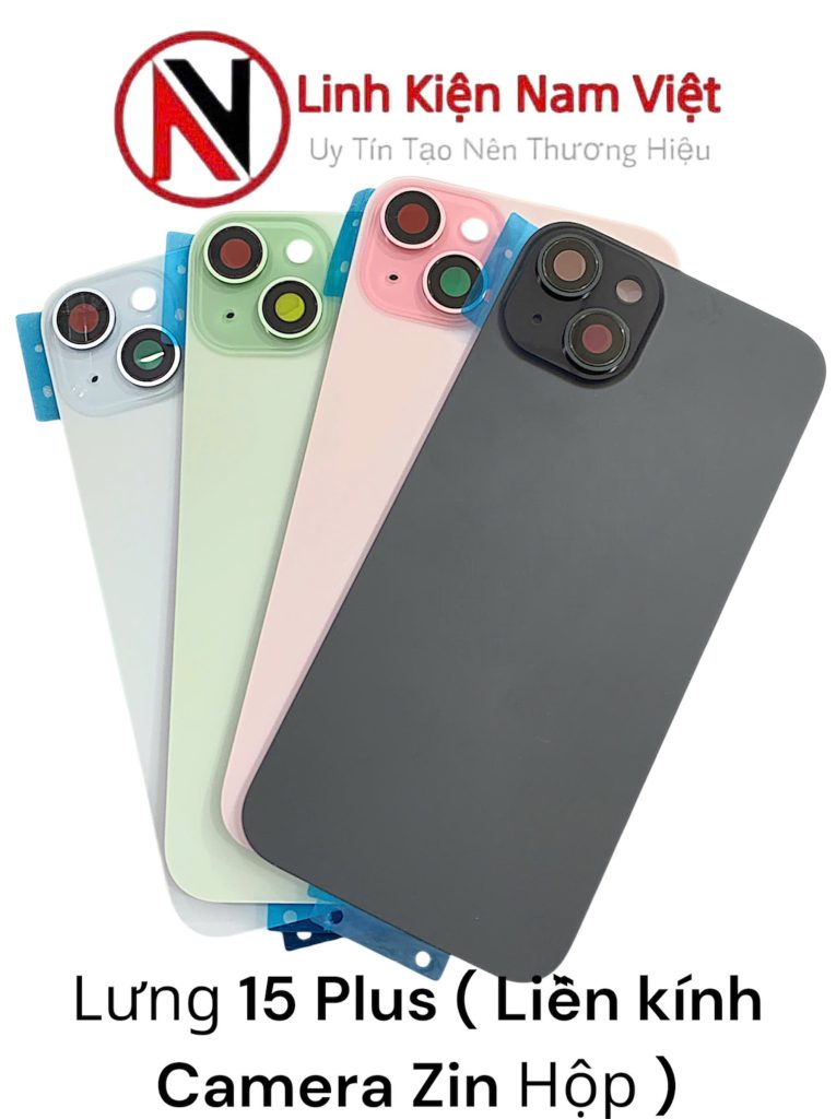 Lưng iPhone 15 Plus ( Liền Kính Camera Zin Hộp )