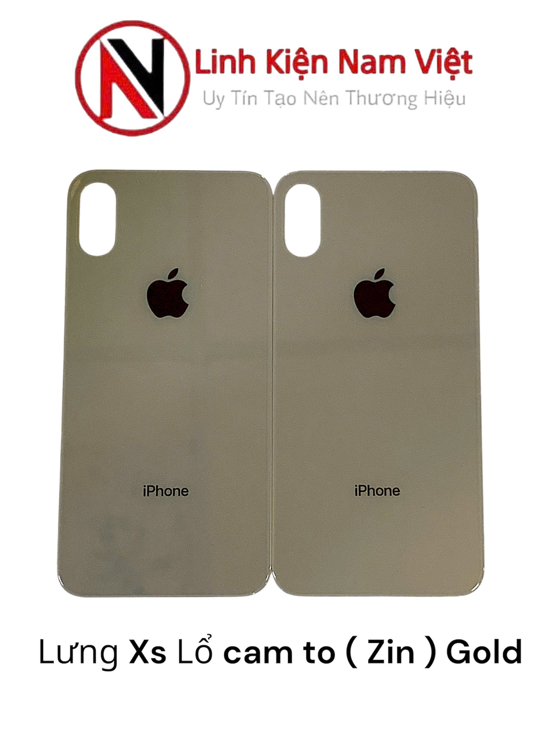 Lưng iPhone Xs Lổ cam to ( Zin )