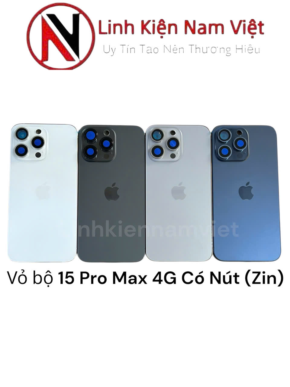 Vỏ bộ iPhone 15 Pro Max 4G Có nút ( Zin )