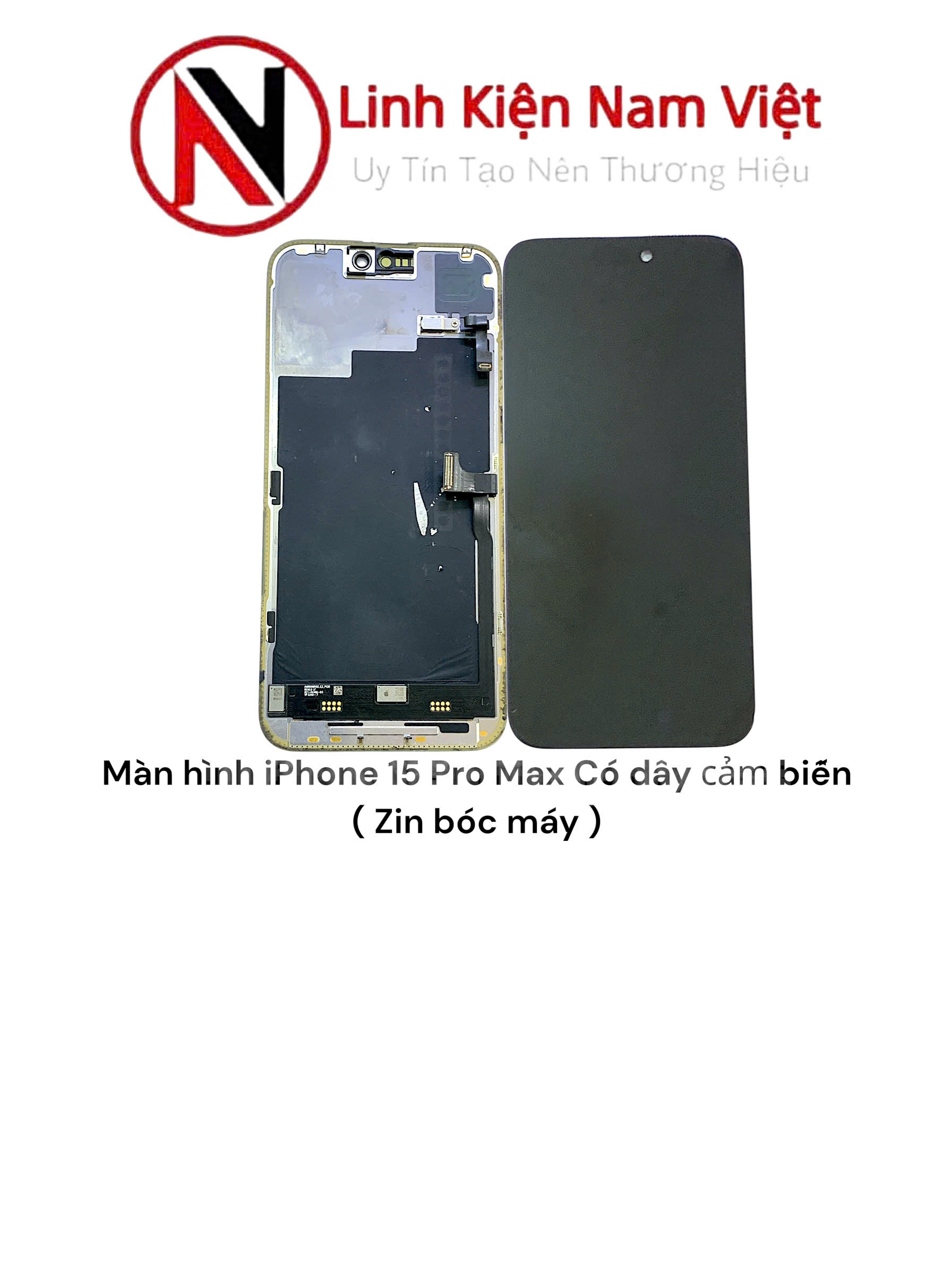 Màn hình iPhone 15 Pro Max Có dây cảm biến ( Zin bóc máy )