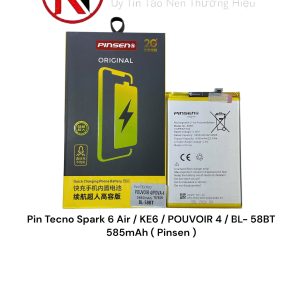 Pin Tecno Spark 6 Air / KE6 / POUVOIR 4 / BL- 58BT 585mAh ( Pinsen )