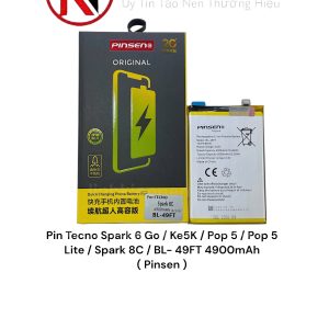 Pin Tecno Spark 6 Go / Ke5K / Pop 5 / Pop 5 Lite / Spark 8C / BL- 49FT 4900mAh ( Pinsen )