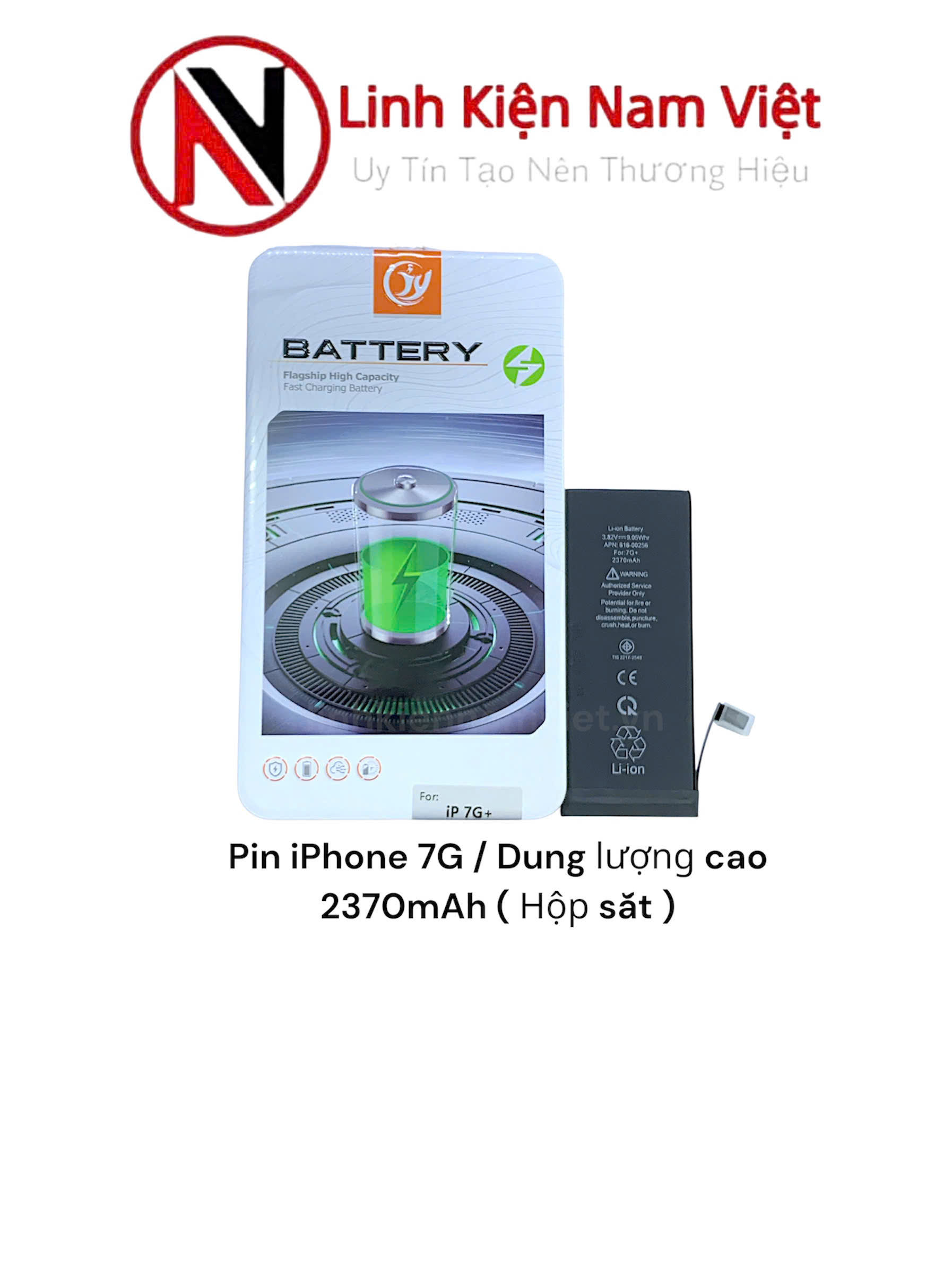 Pin iPhone 7G / Dung lượng cao 2370mAh ( Hộp sắt )