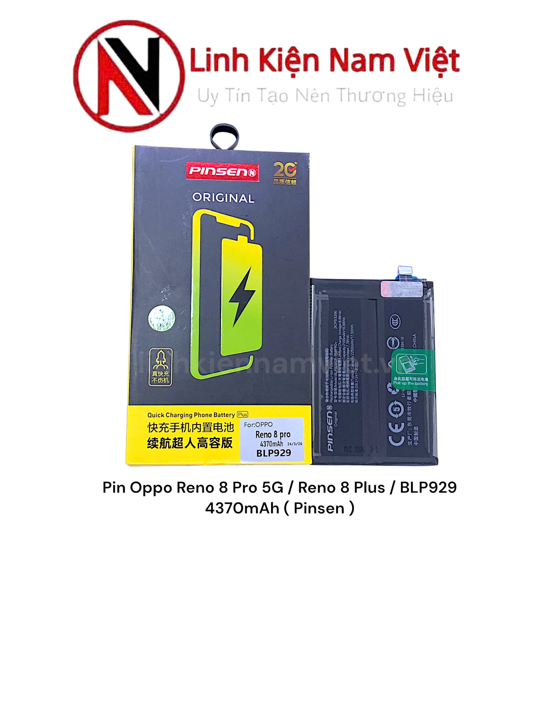 Pin Oppo Reno 8 Pro 5G / Reno 8 Plus / BLP929 4370mAh ( Pinsen )
