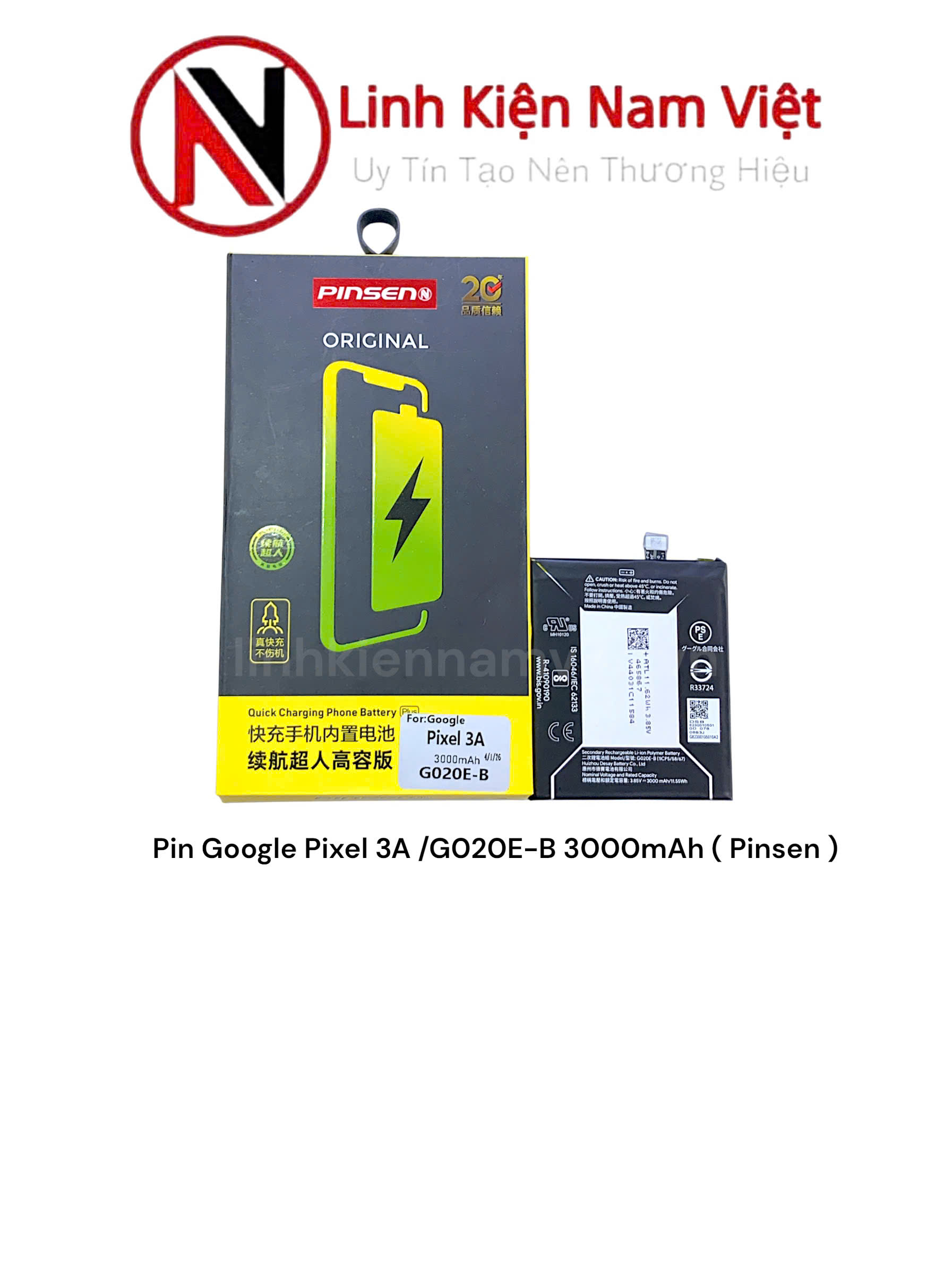 Pin Google Pixel 3A /G020E-B 3000mAh ( Pinsen )