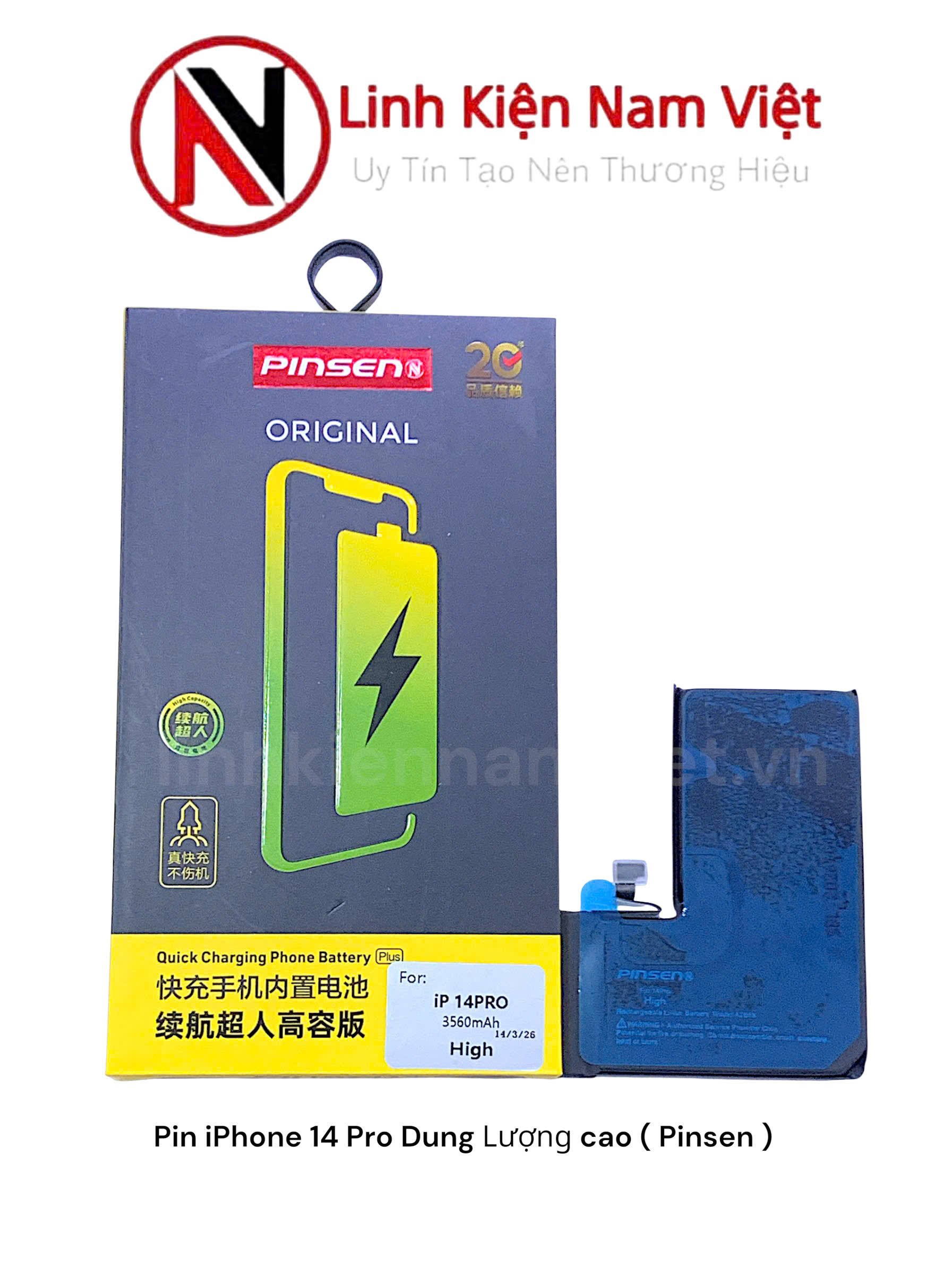 Pin iPhone 14 Pro Dung Lượng cao ( Pinsen )