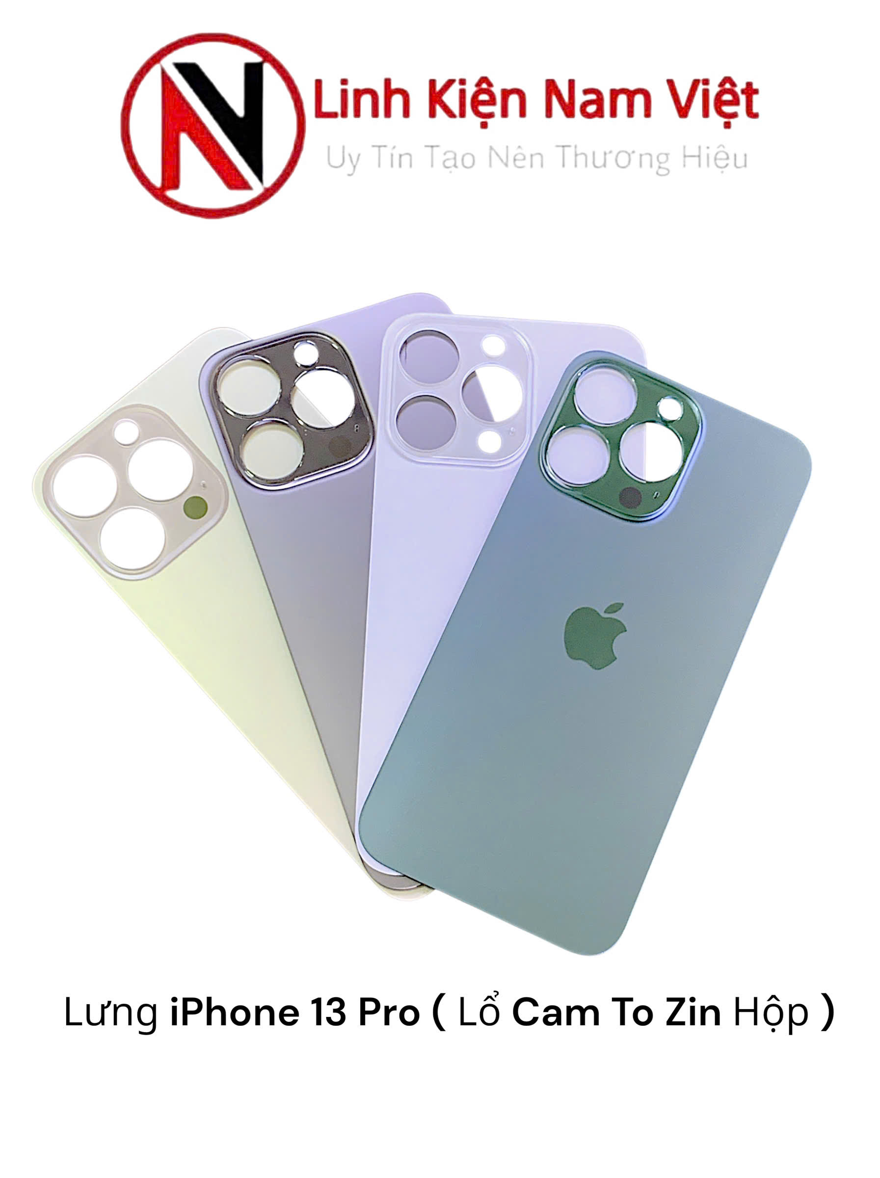 Lưng iPhone 13 Pro ( Lổ Cam To Zin Hộp )