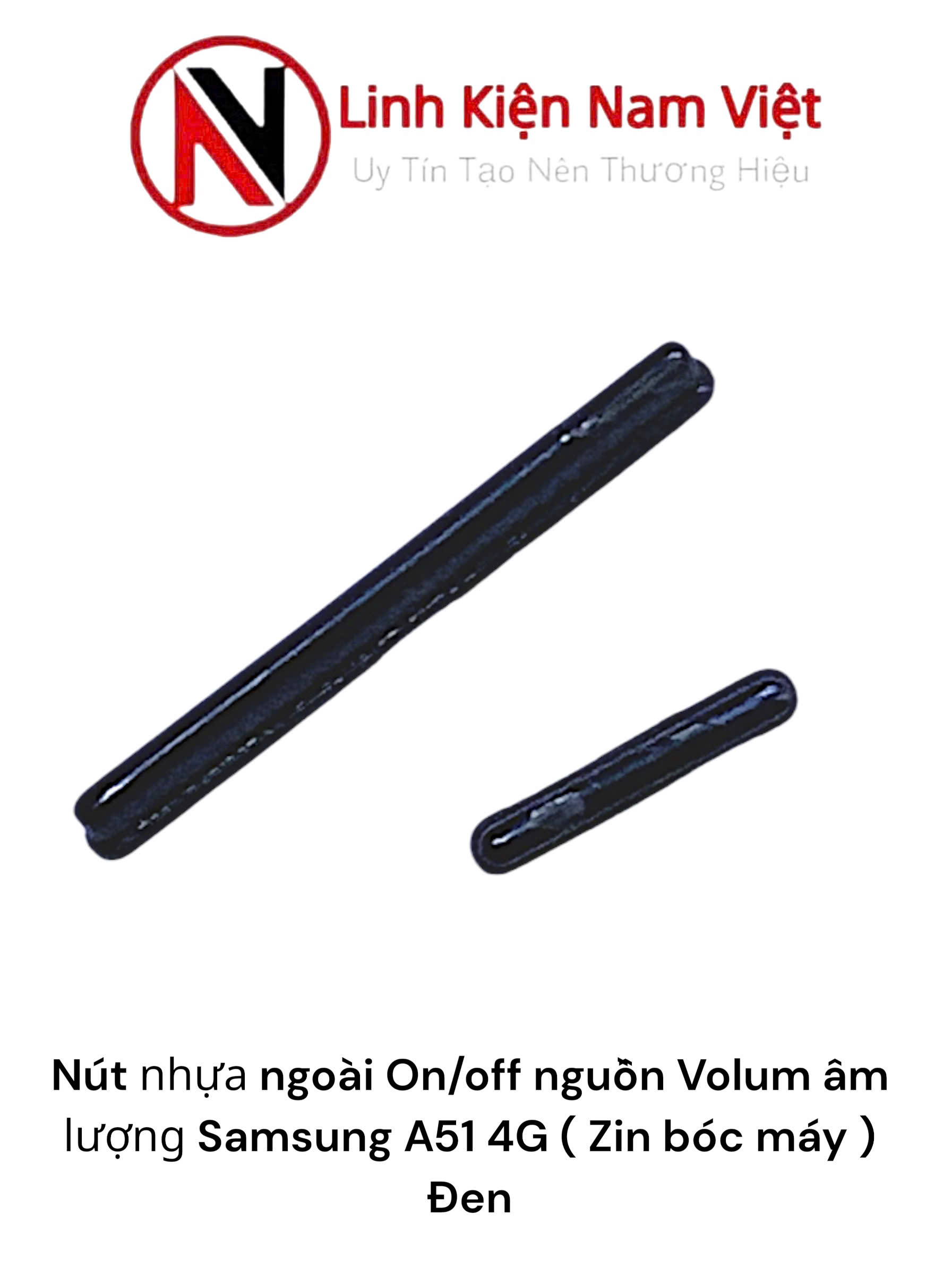 Nút nhựa ngoài On/off nguồn Volum âm lượng Samsung A51 4G ( Zin bóc máy ) Đen