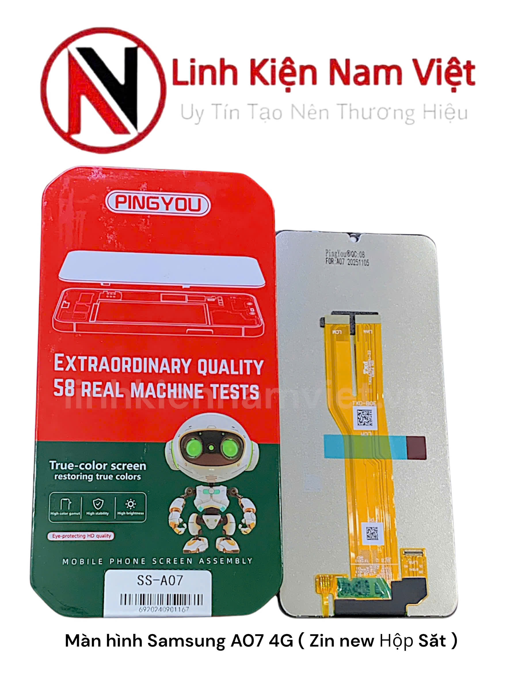 Màn hình Samsung A07 4G ( Zin new Hộp Sắt )