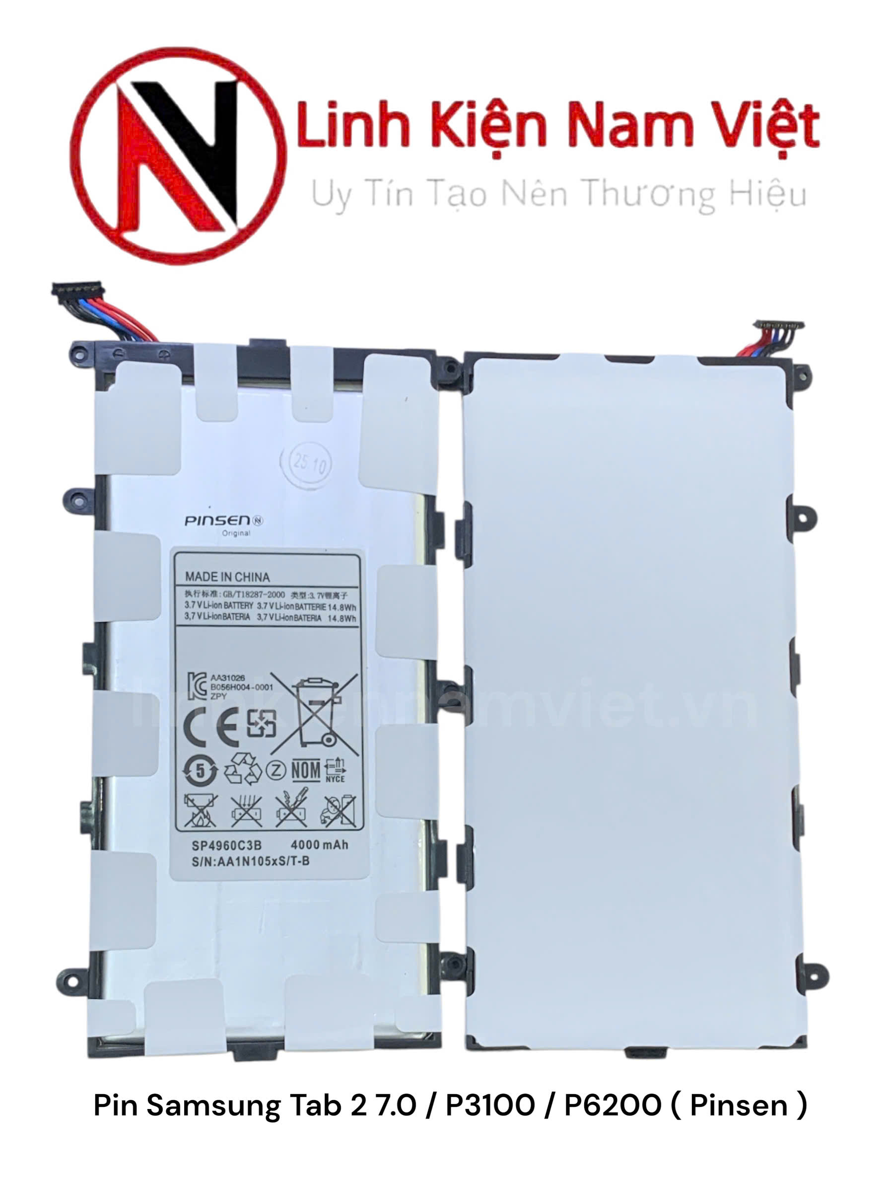 Pin Samsung Tab 2 7.0 / P3100 / P6200 ( Pinsen )