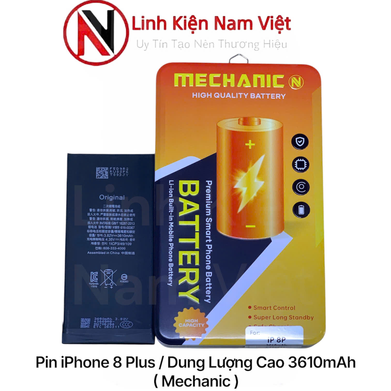 Pin iPhone 8 Plus / Dung Lượng Cao 3610mAh ( Mechanic )