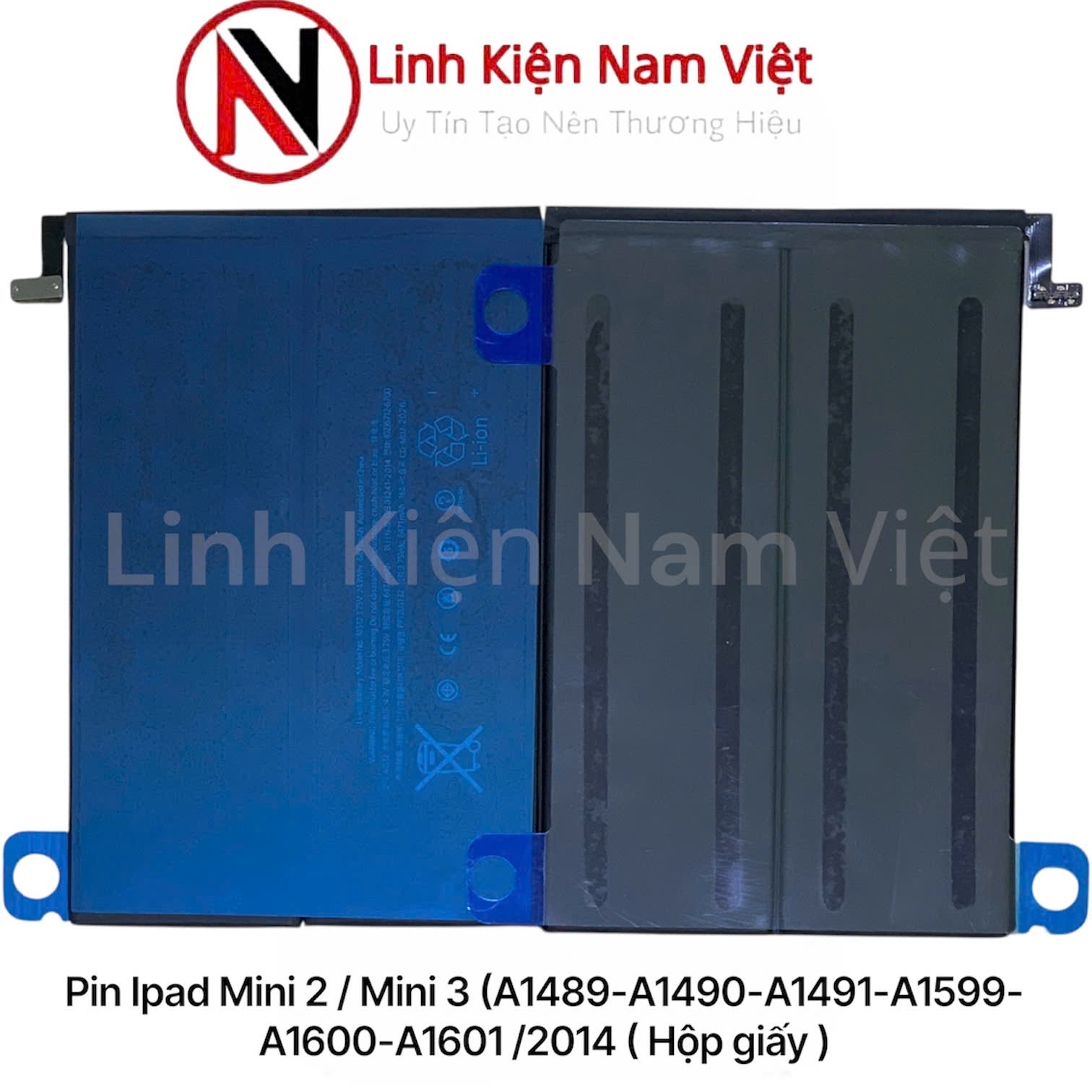Pin Ipad Mini 2 / Mini 3 (A1489-A1490-A1491-A1599-A1600-A1601 /2014 ( Hộp giấy )