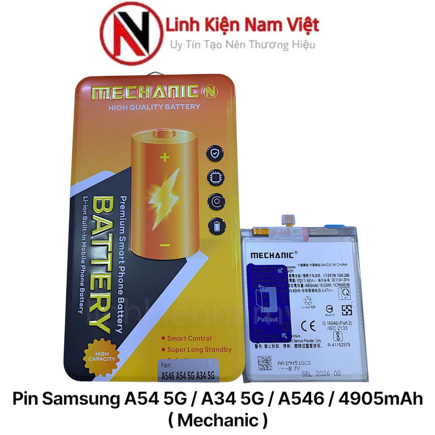 Pin Samsung A54 5G / A34 5G / A546 / 4905mAh ( Mechanic )