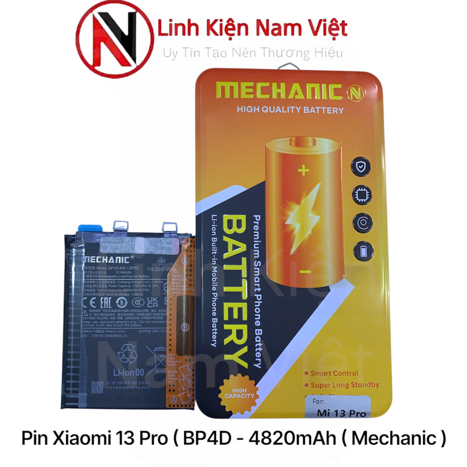 Pin Xiaomi 13 Pro ( BP4D – 4820mAh ( Mechanic )