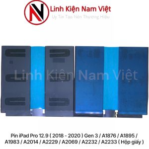 Pin iPad Pro 12.9 ( 2018 - 2020 ) Gen 3 / A1876 / A1895 / A1983 / A2014 / A2229 / A2069 / A2232 / A2233 ( Hộp giấy )