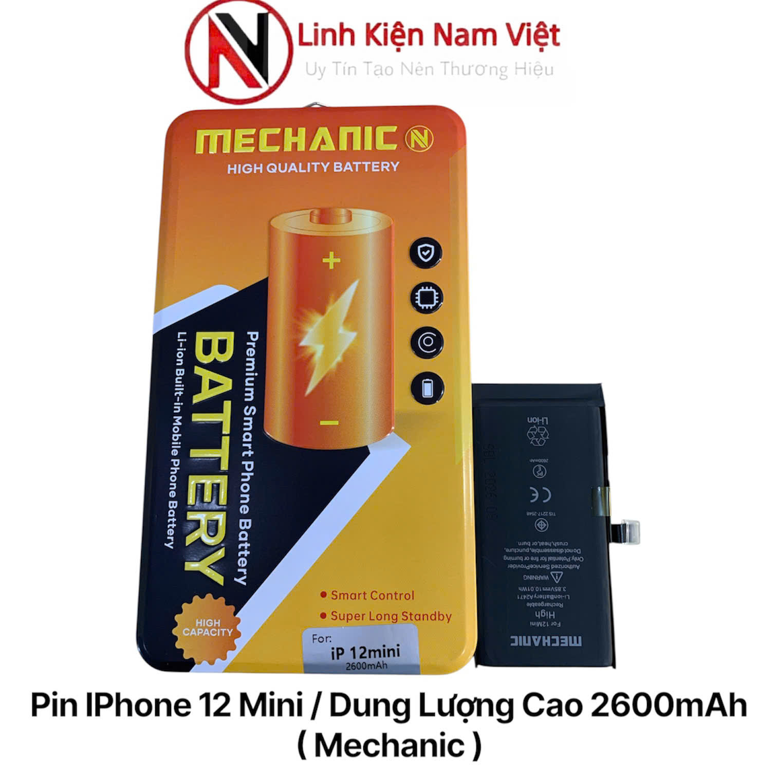 Pin IPhone 12 Mini / Dung Lượng Cao 2600mAh ( Mechanic )