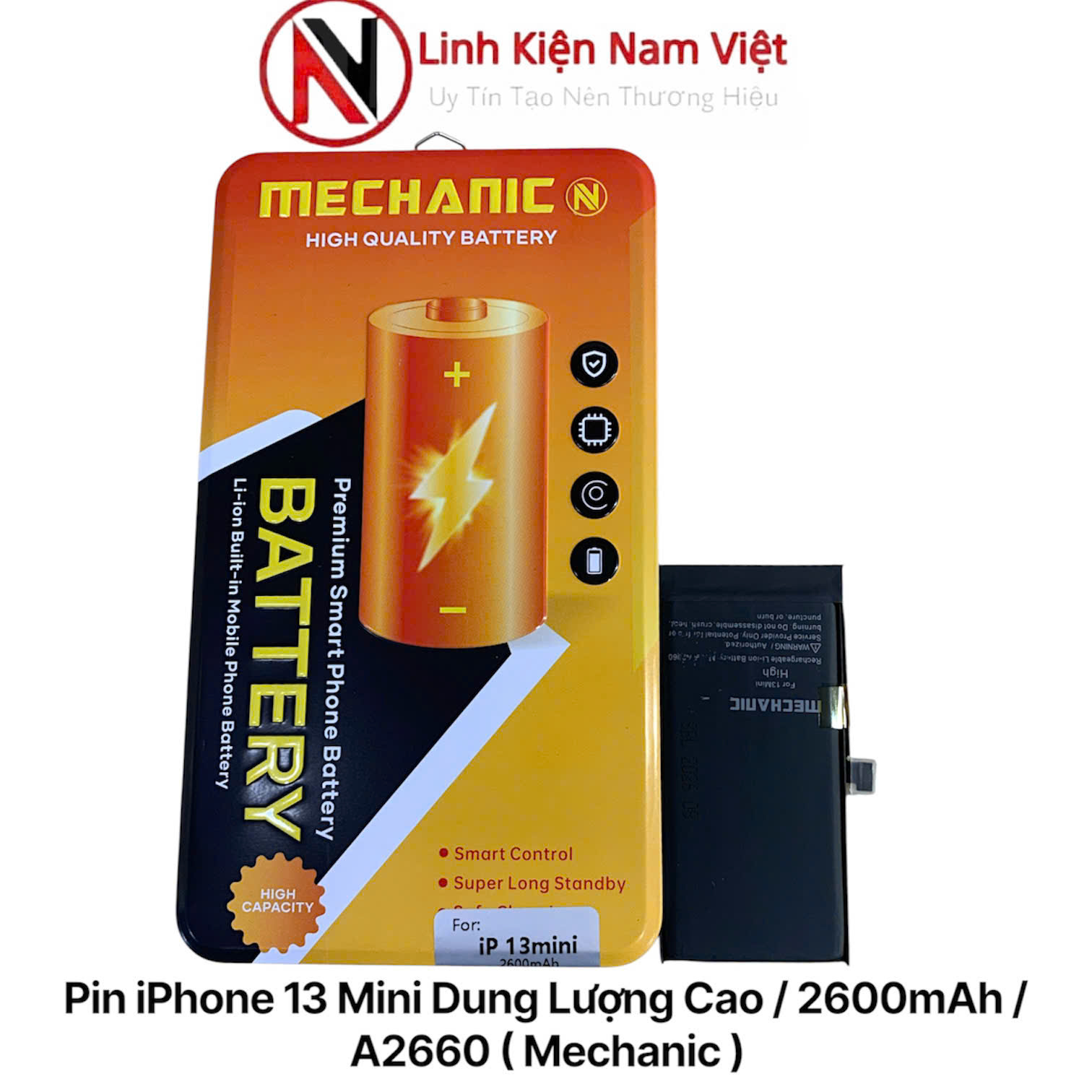 Pin iPhone 13 Mini Dung Lượng Cao / 2600mAh / A2660 ( Mechanic )