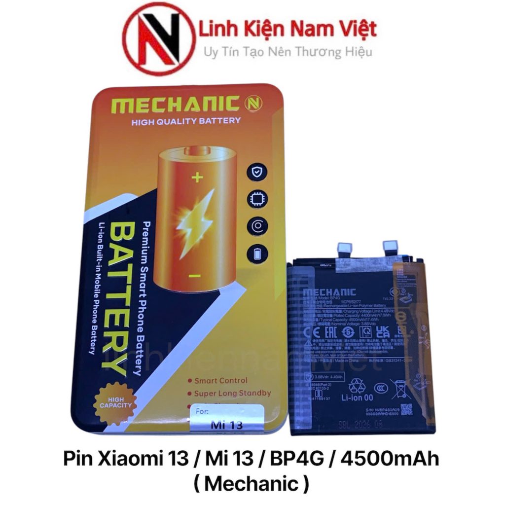 Pin Xiaomi 13 / Mi 13 / BP4G / 4500mAh ( Mechanic )