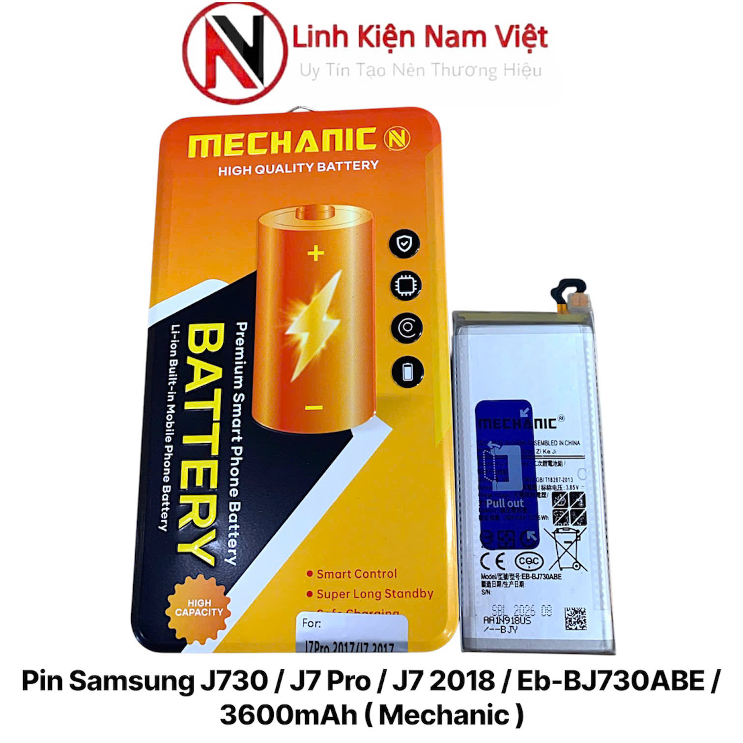Pin Samsung J730 / J7 Pro / J7 2018 / Eb-BJ730ABE / 3600mAh ( Mechanic )