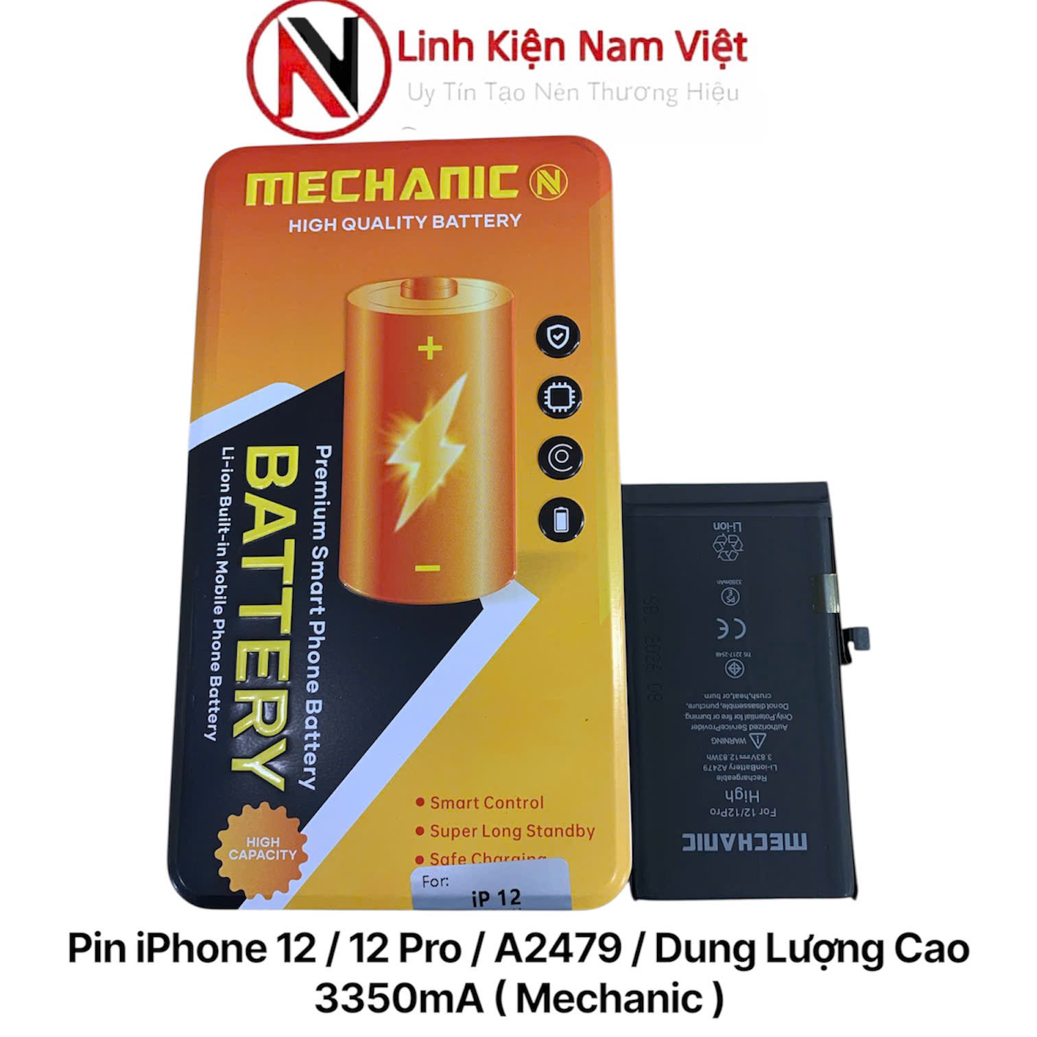 Pin iPhone 12 / 12 Pro / A2479 / Dung Lượng Cao 3350mA ( Mechanic )