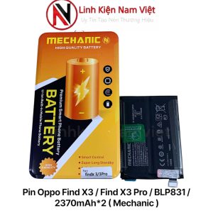 Pin Oppo Find X3 / Find X3 Pro / BLP831 / 2370mAh*2 ( Mechanic )