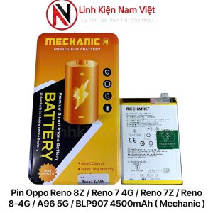 Pin Oppo Reno 8Z / Reno 7 4G / Reno 7Z / Reno 8-4G / A96 5G / BLP907 4500mAh ( Mechanic )