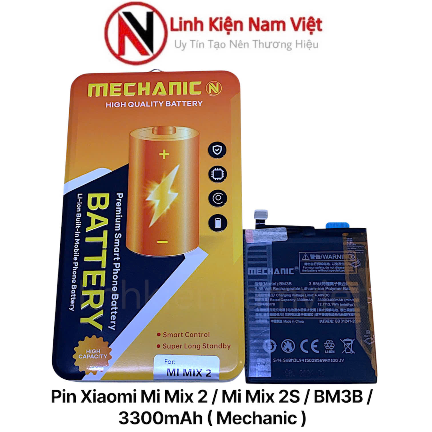 Pin Xiaomi Mi Mix 2 / Mi Mix 2S / BM3B / 3300mAh ( Mechanic )