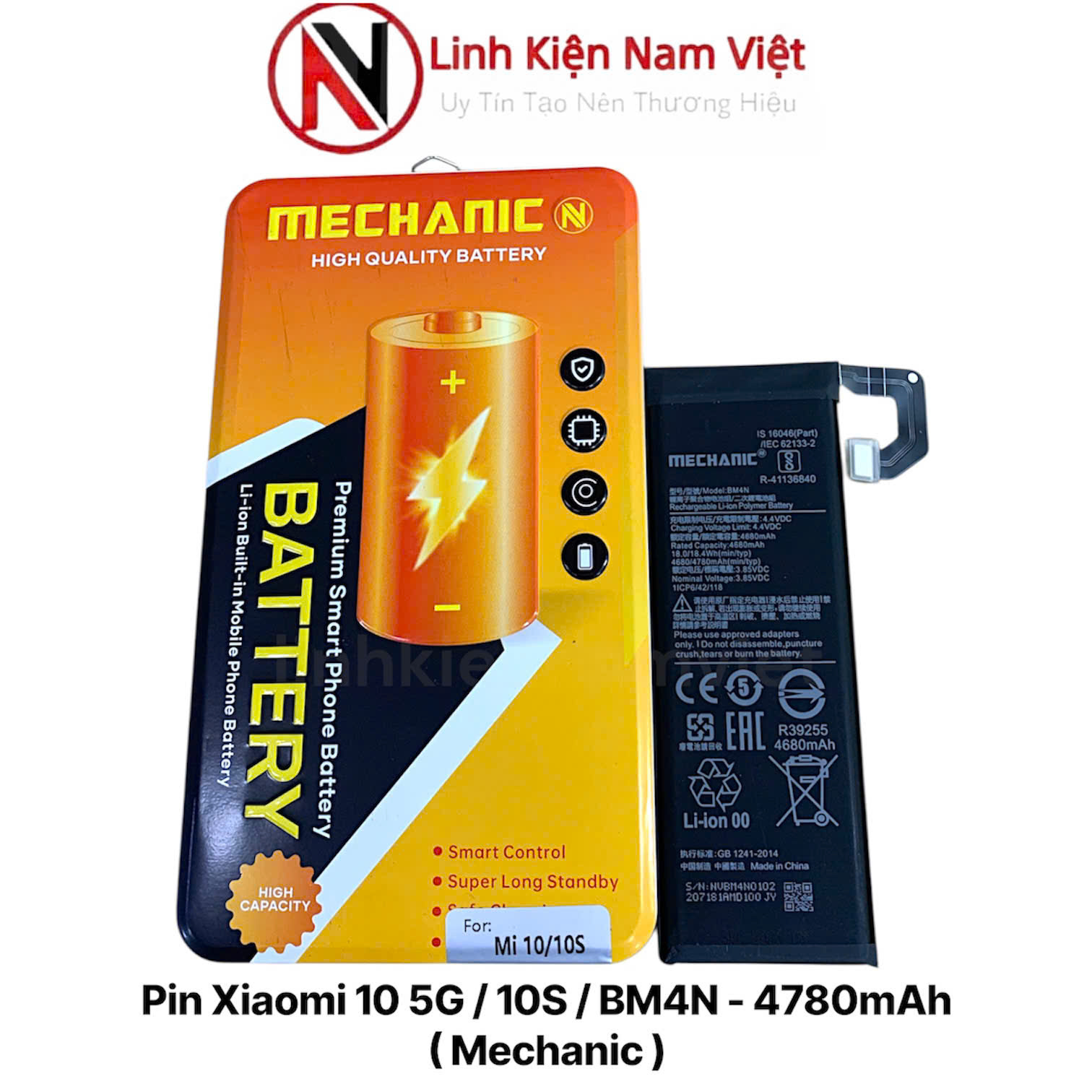 Pin Xiaomi 10 5G / 10S / BM4N – 4780mAh ( Mechanic )