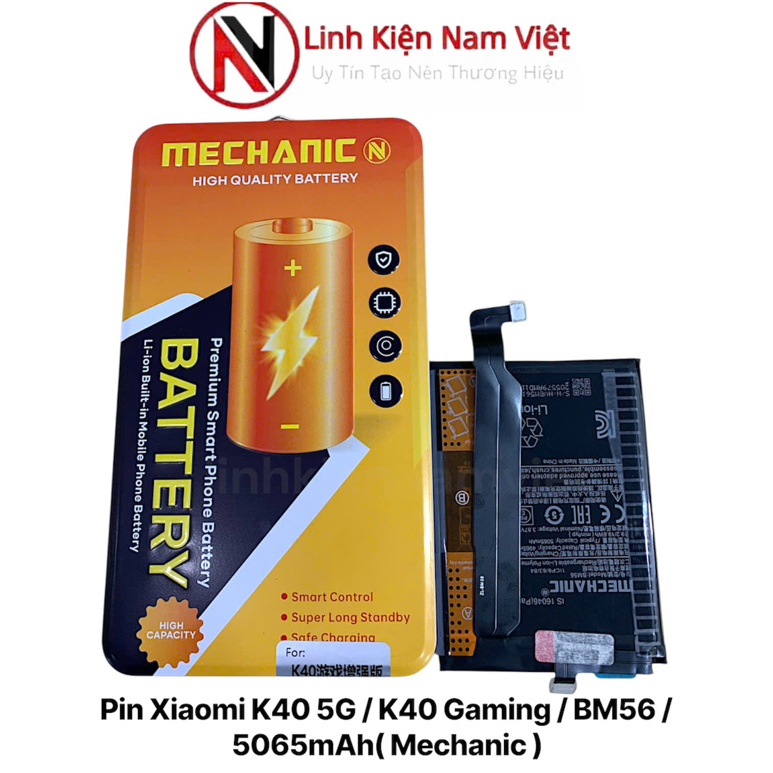 Pin Xiaomi K40 5G / K40 Gaming / BM56 / 5065mAh( Mechanic )