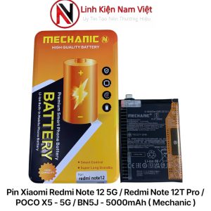 Pin Xiaomi Redmi Note 12 5G / Redmi Note 12T Pro / POCO X5 - 5G / BN5J - 5000mAh ( Mechanic