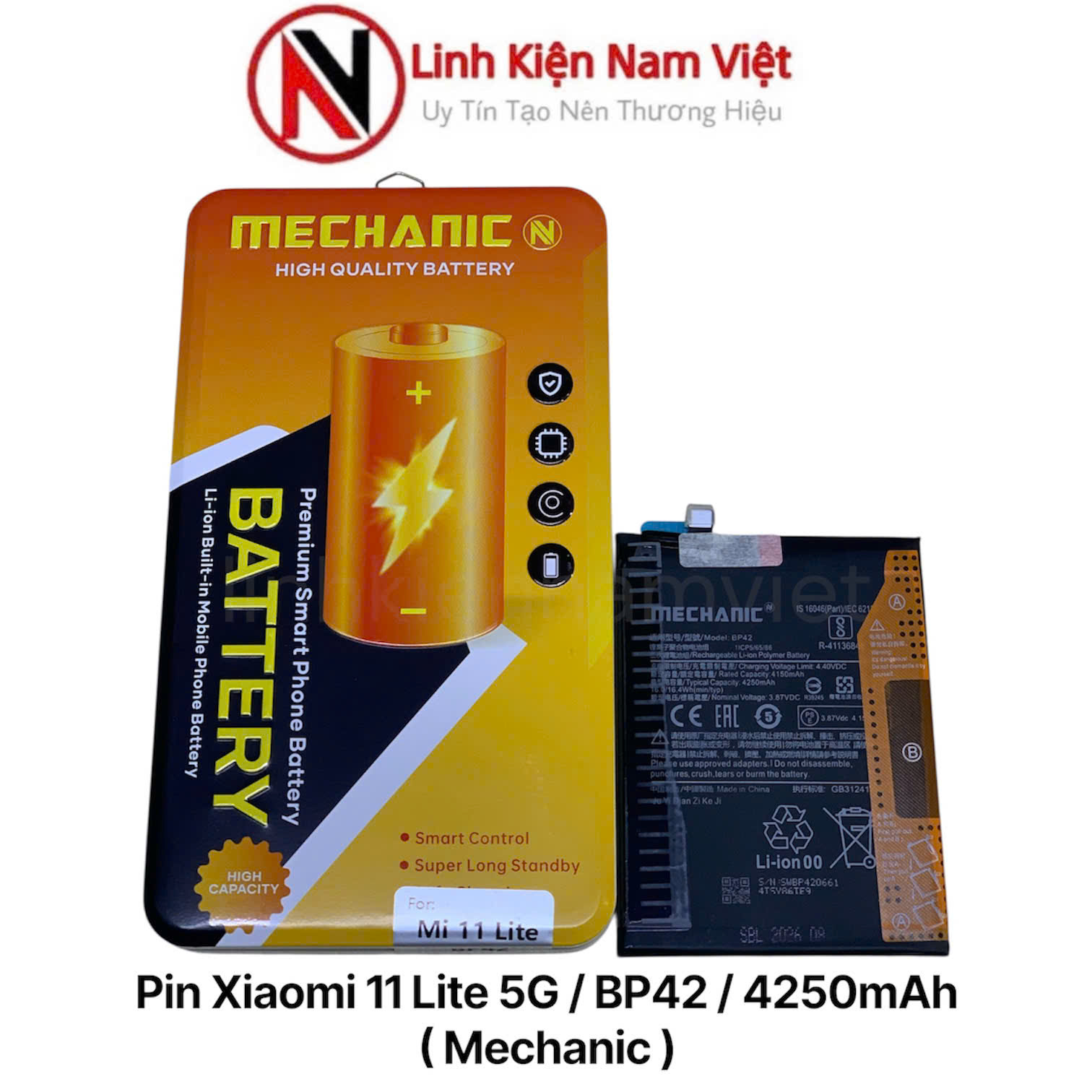 Pin Xiaomi 11 Lite 5G / BP42 / 4250mAh ( Mechanic )