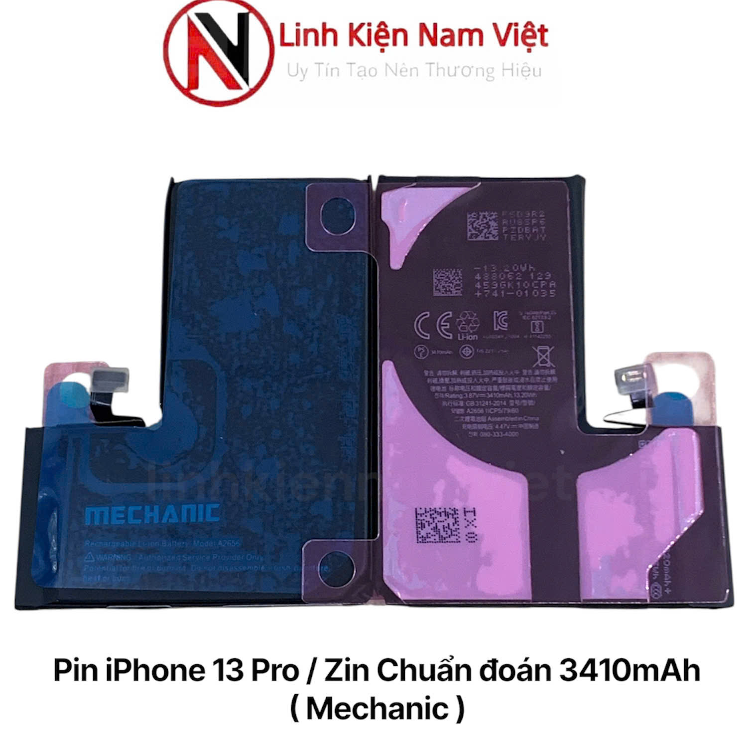 Pin iPhone 13 Pro / Zin Chuẩn đoán 3410mAh ( Mechanic )