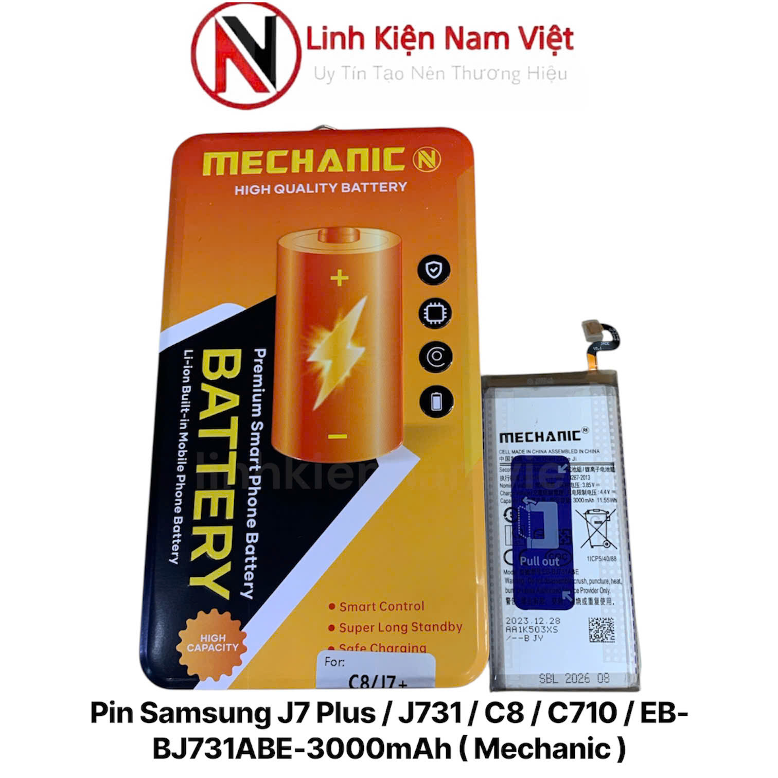 Pin Samsung J7 Plus / J731 / C8 / C710 / EB-BJ731ABE-3000mAh ( Mechanic )