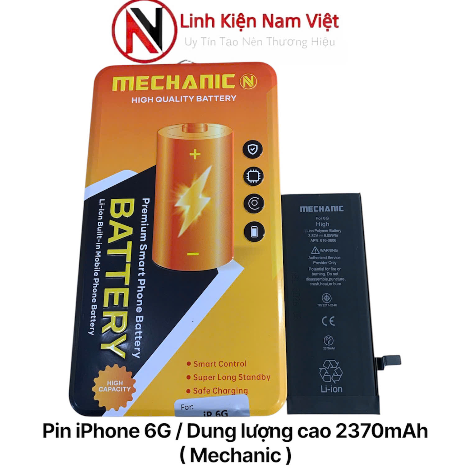 Pin iPhone 6G / Dung lượng cao 2370mAh ( Mechanic )