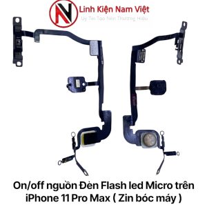 On/off nguồn Đèn Flash led Micro trên iPhone 11 Pro Max ( Zin bóc máy )