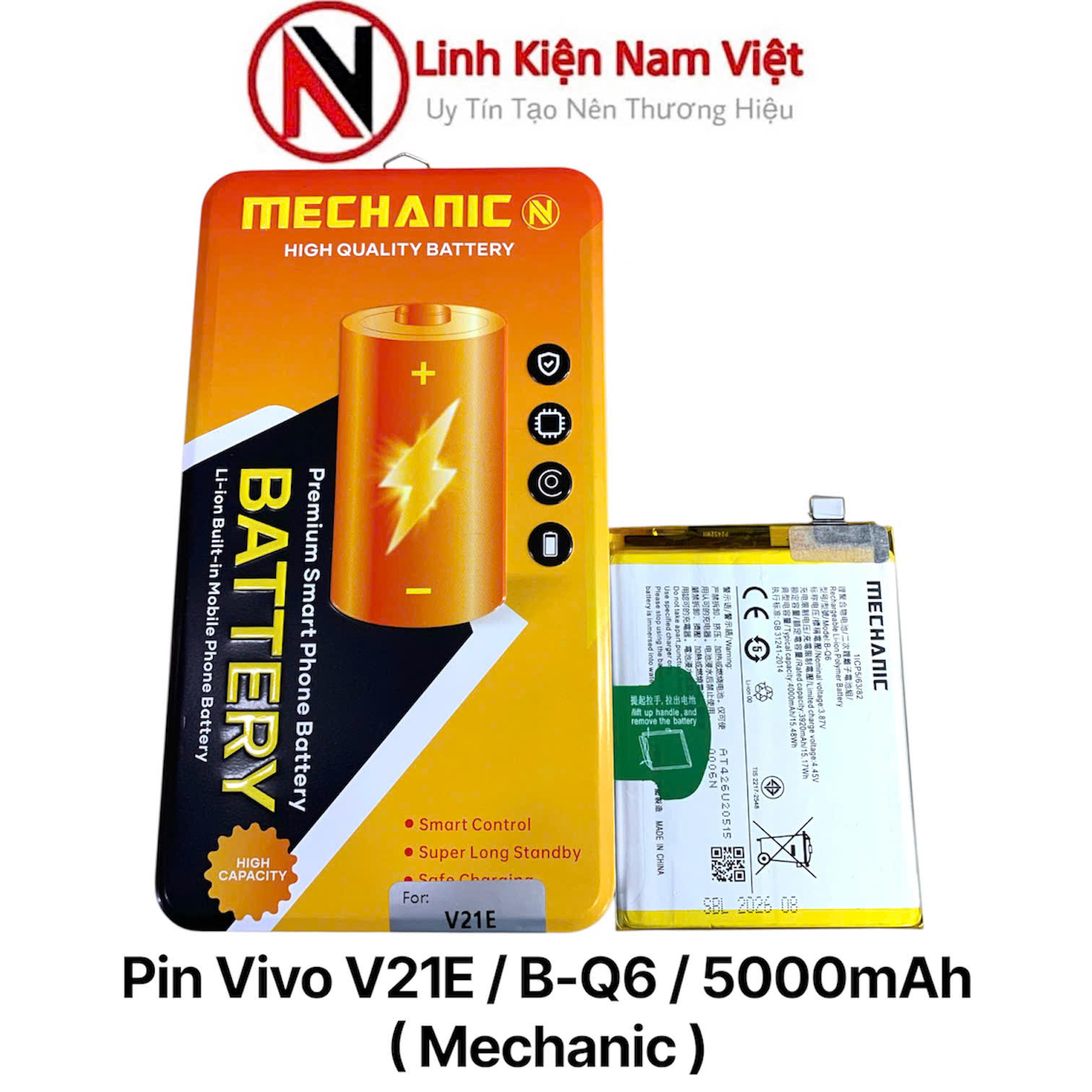 Pin Vivo V21E / B-Q6 / 5000mAh ( Mechanic )