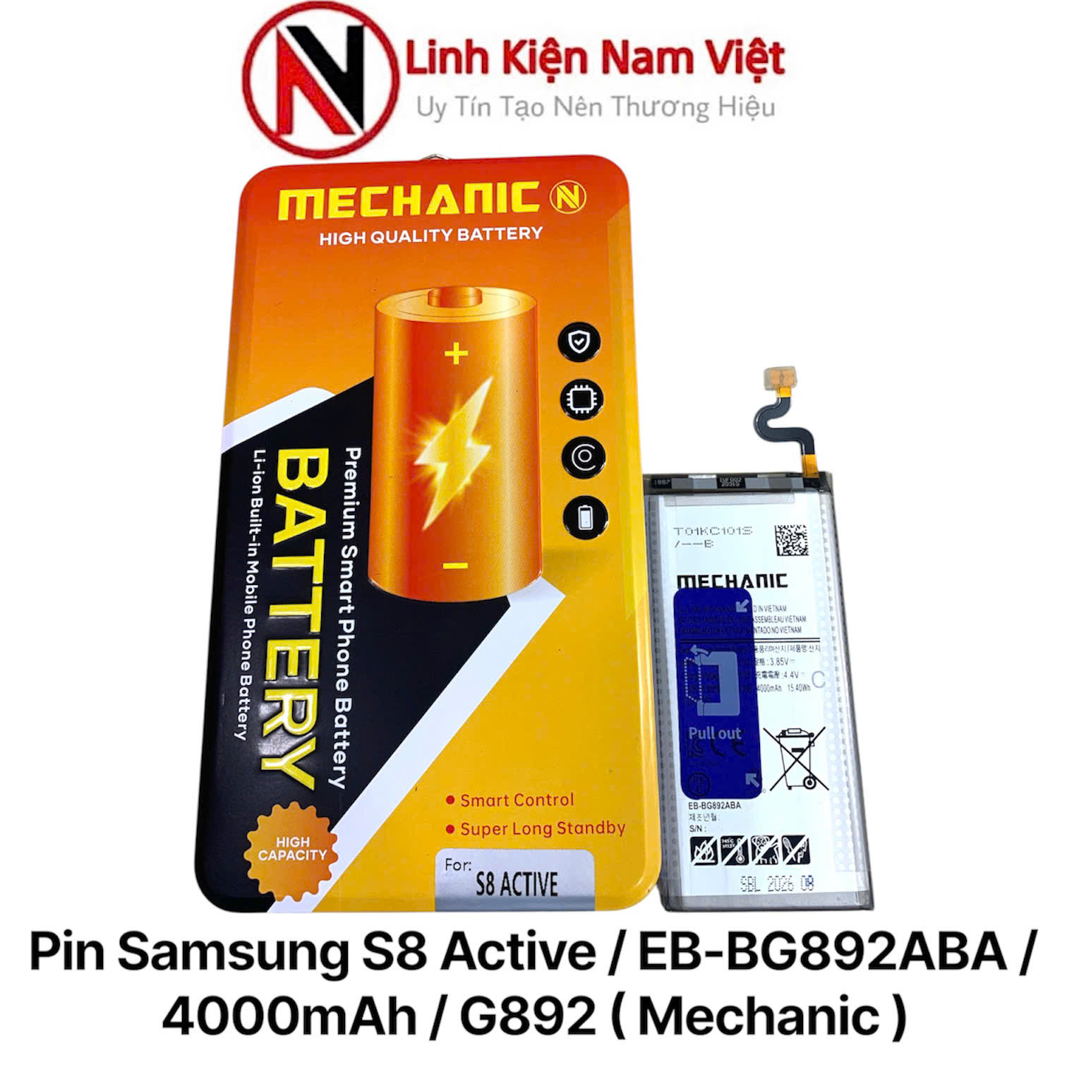 Pin Samsung S8 Active / EB-BG892ABA / 4000mAh / G892 ( Mechanic )