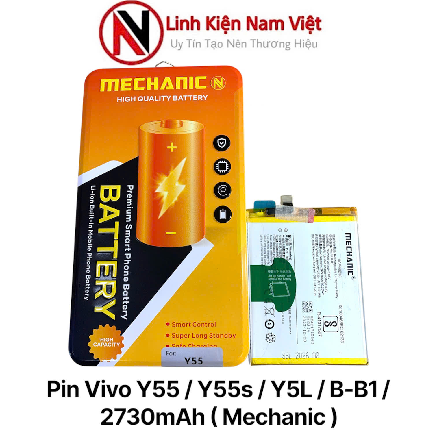 Pin Vivo Y55 / Y55s / Y5L / B-B1 / 2730mAh ( Mechanic )