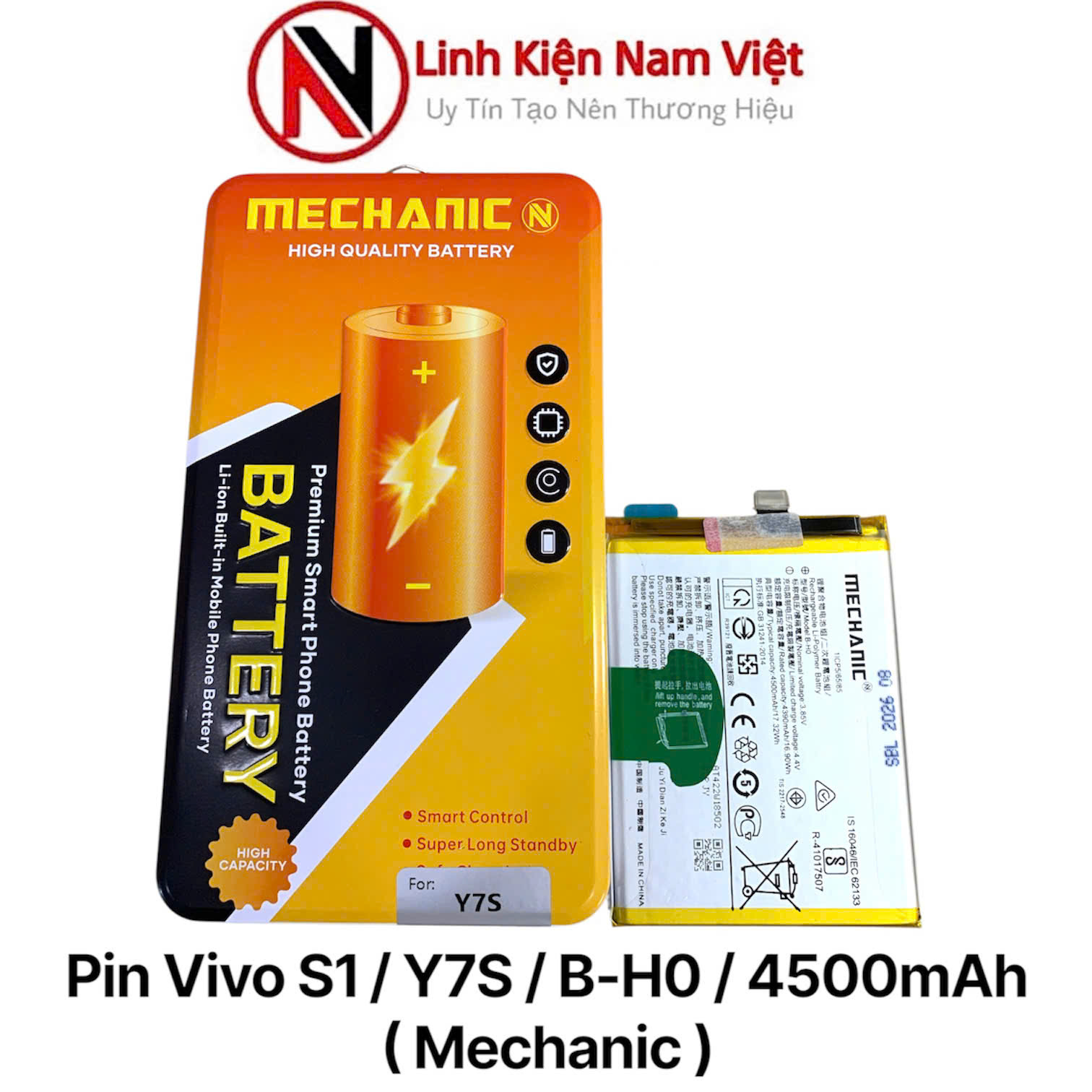 Pin Vivo S1 / Y7S / B-H0 / 4500mAh ( Mechanic )