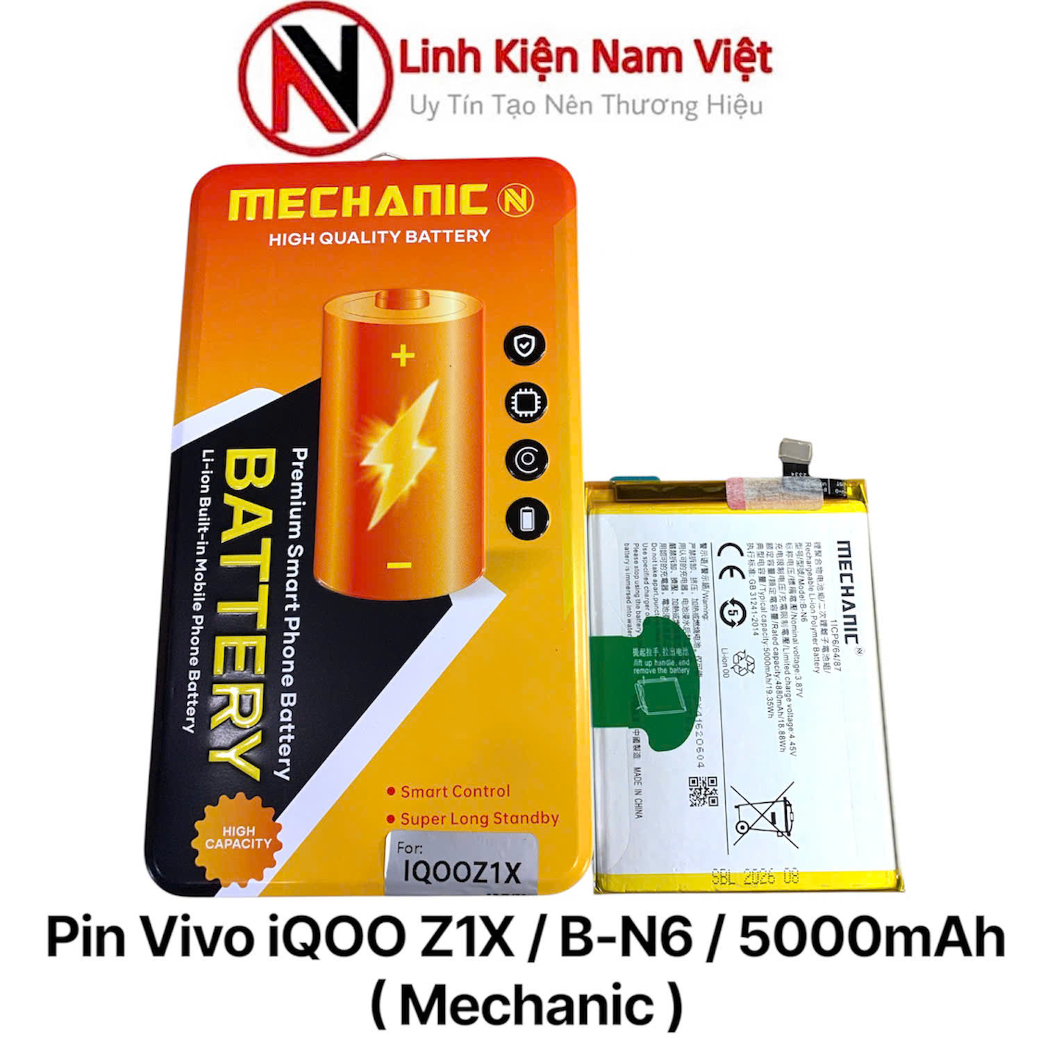 Pin Vivo iQOO Z1X / B-N6 / 5000mAh ( Mechanic )