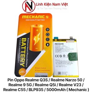 Pin Oppo Realme Q3S / Realme Narzo 50 / Realme 9 5G / Realme Q5i / Realme V23 / Realme C55 / BLP935 / 5000mAh ( Mechanic )