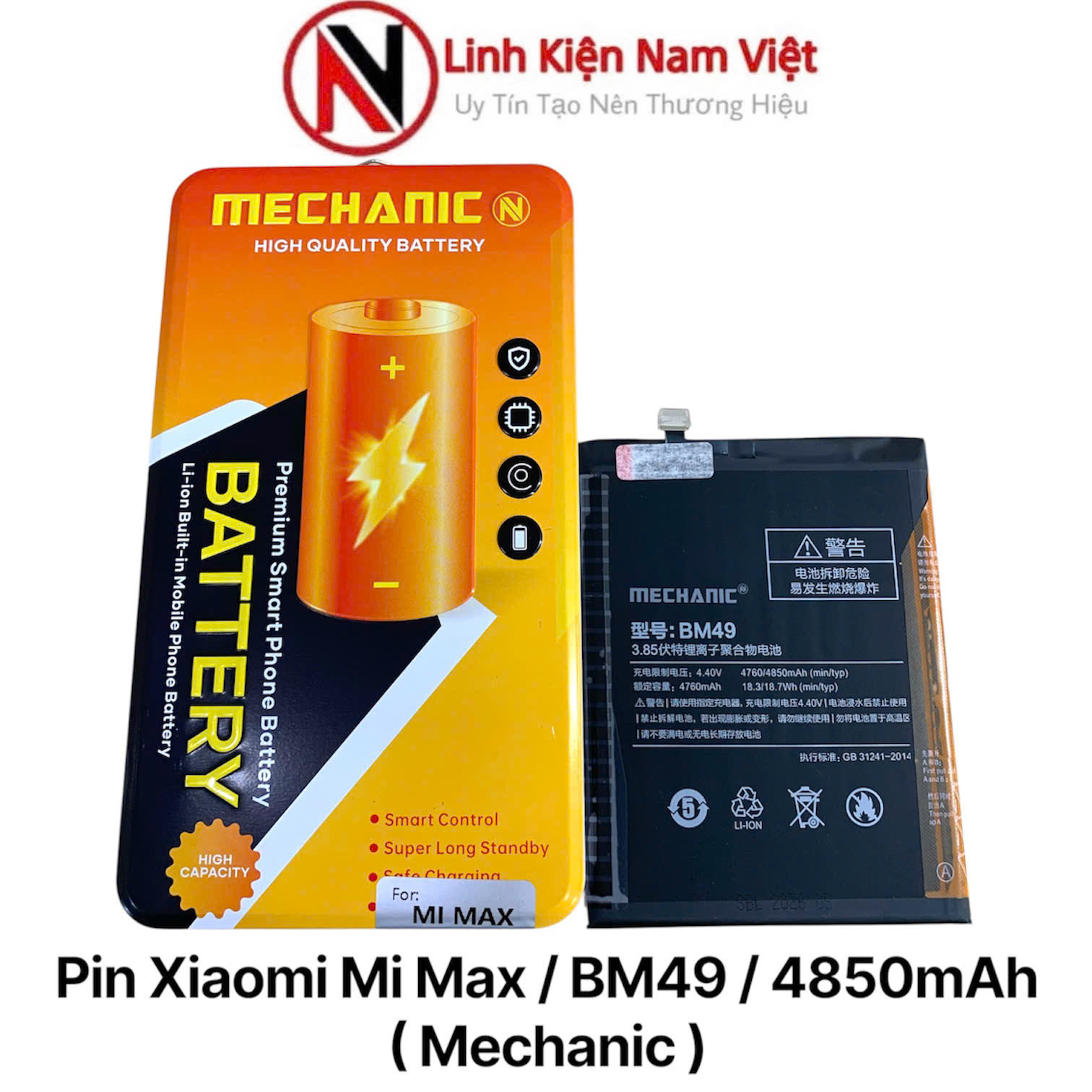 Pin Xiaomi Mi Max / BM49 / 4850mAh ( Mechanic )