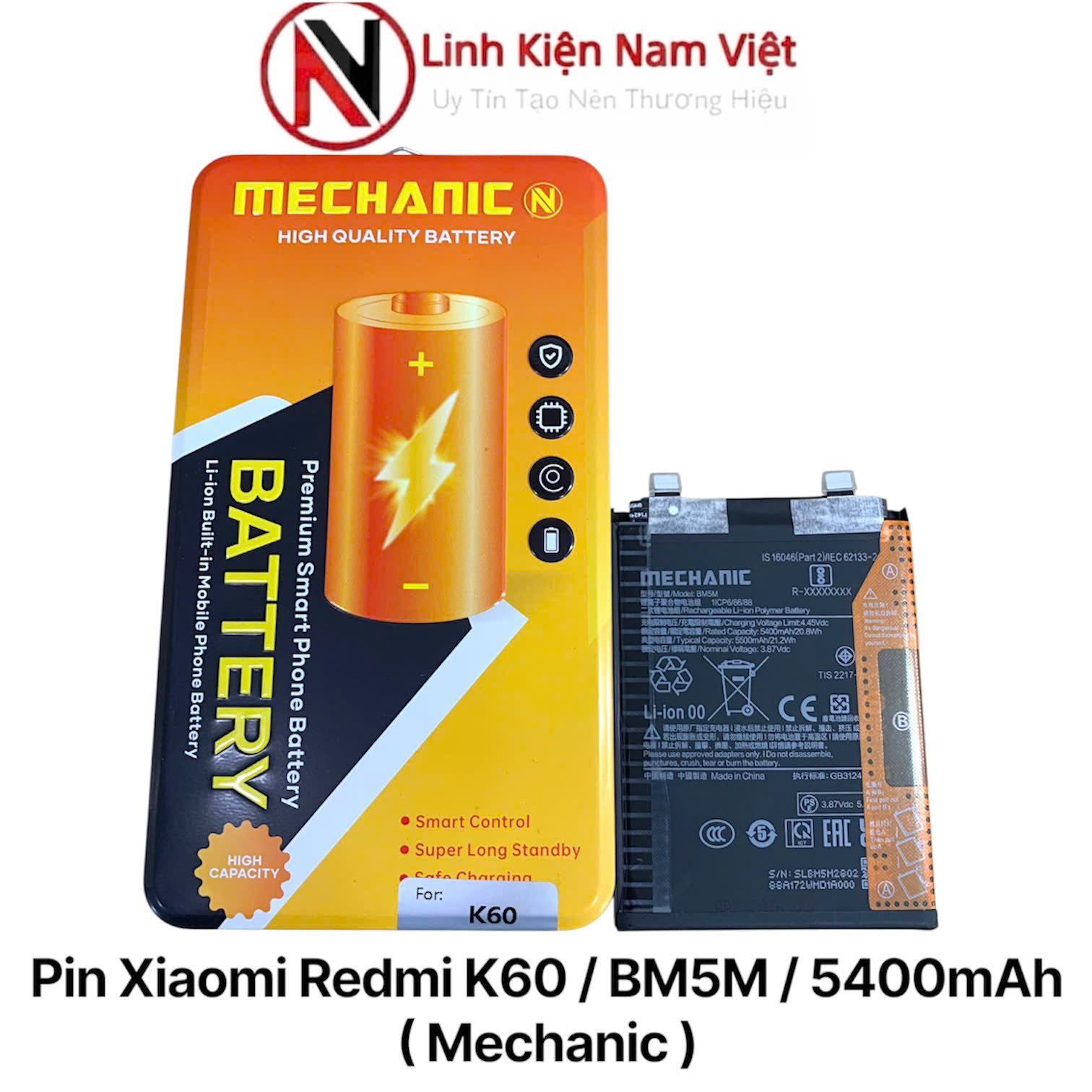 Pin Xiaomi Redmi K60 / BM5M / 5400mAh ( Mechanic )
