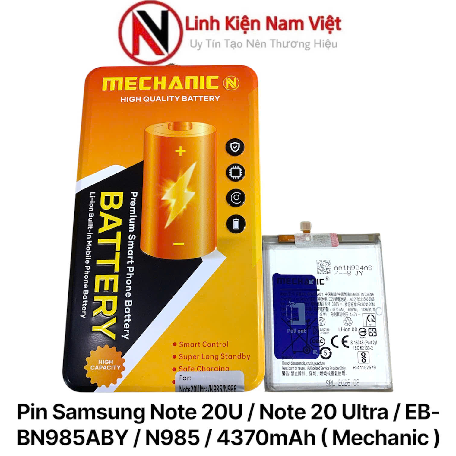 Pin Samsung Note 20U / Note 20 Ultra / EB-BN985ABY / N985 / 4370mAh ( Mechanic )