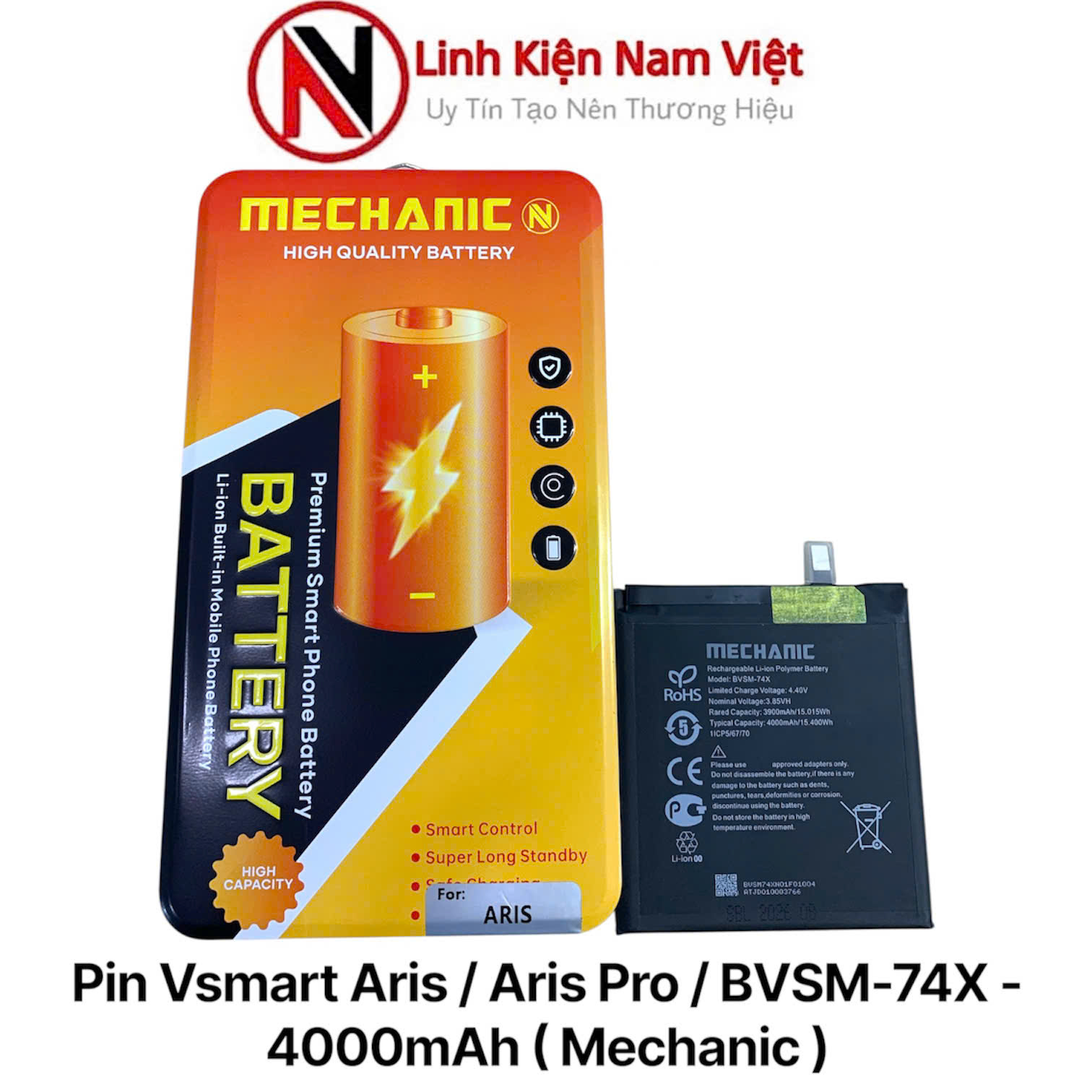 Pin Vsmart Aris / Aris Pro / BVSM-74X – 4000mAh ( Mechanic )