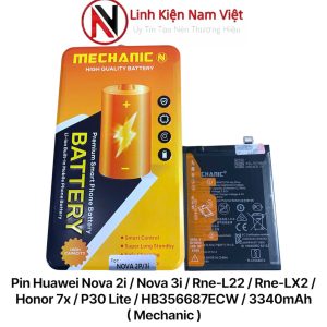 Pin Huawei Nova 2i / Nova 3i / Rne-L22 / Rne-LX2 / Honor 7x / P30 Lite / HB356687ECW / 3340mAh ( Mechanic )