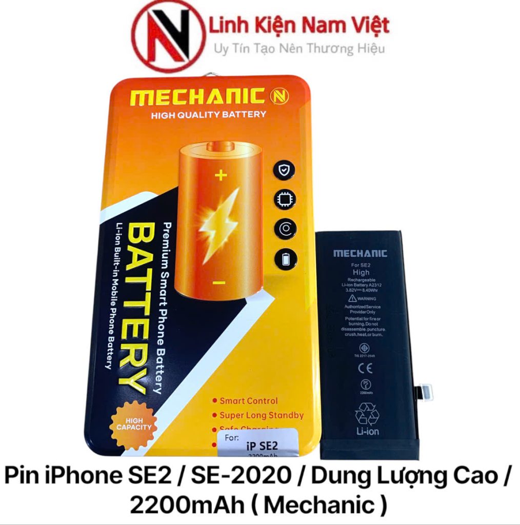 Pin iPhone SE2 / SE-2020 / Dung Lượng Cao / 2200mAh ( Mechanic )