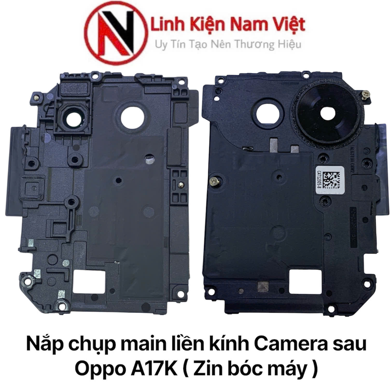 Nắp chụp main liền kính Camera sau Oppo A17K ( Zin bóc máy )