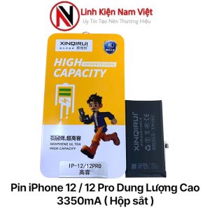 Pin iPhone 12 / 12 Pro Dung Lượng Cao 3350mA ( Hộp sắt )